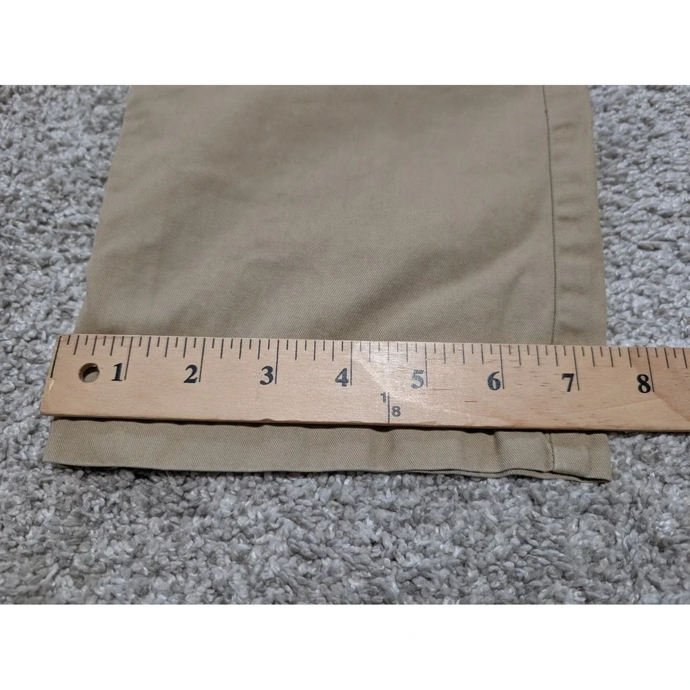 American Eagle Chinos Mens 36x30 Khaki Slim Straight Cotton‎ Twill Pants Casual